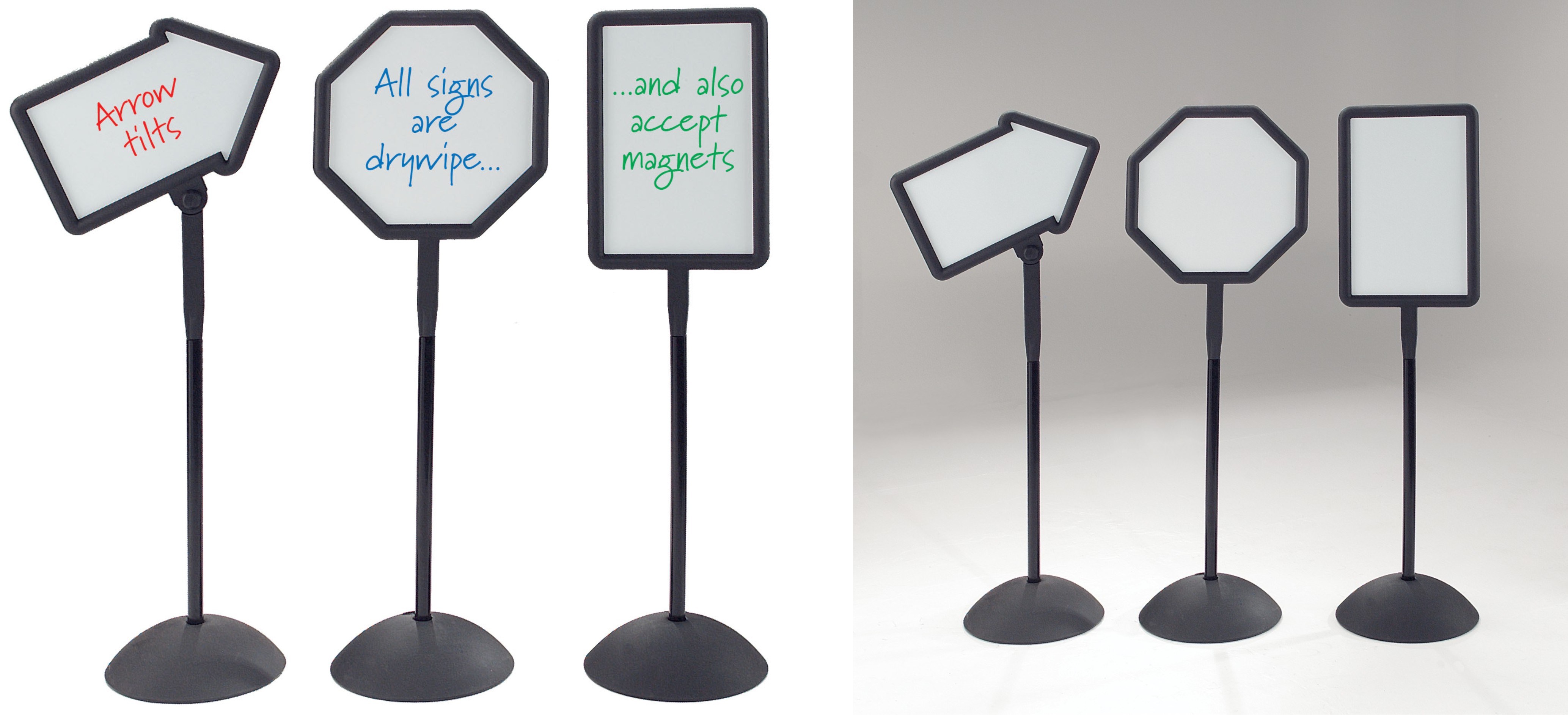 Freestanding Magnetic Whiteboard Signs